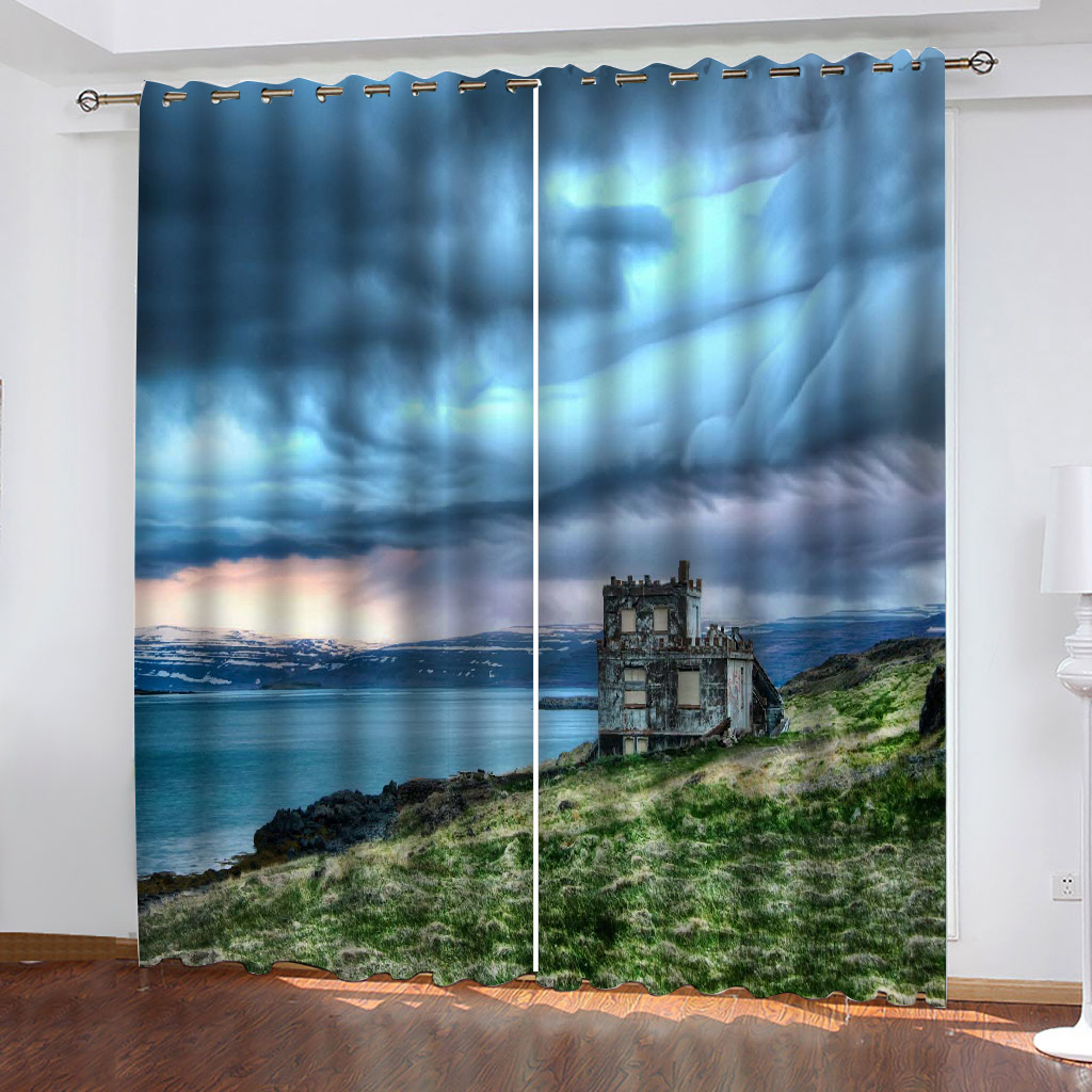 Curtains Green grass hut lake snow mountain 3D Curtains For Living room Blackout custom curtains, Blue
Curtains Green grass hut lake snow mountain 3D Curtains For Living room Blackout custom curtains, Blue