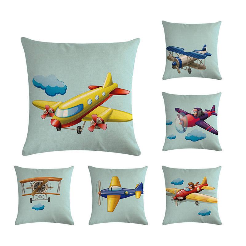 Airplane Throw Pillow Cushion Cover Cartoon Style Print Decorative Square Pillow Case for Children Living Room New
Airplane Throw Pillow Cushion Cover Cartoon Style Print Decorative Square Pillow Case for Children Living Room New