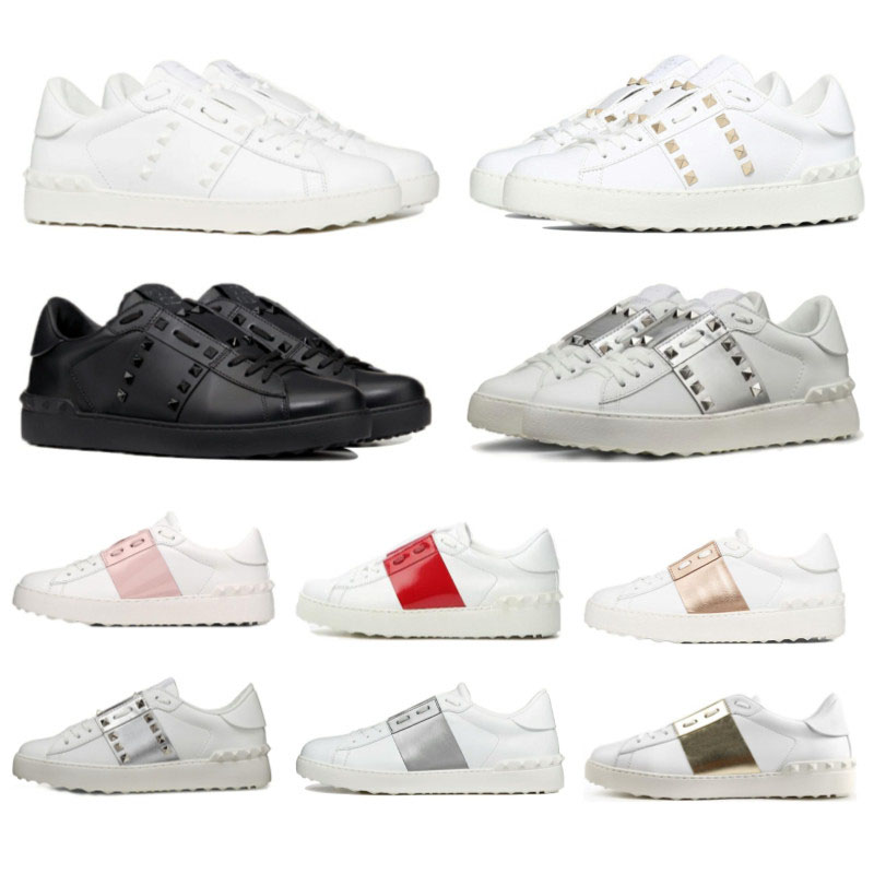 New arrival Casual Shoes White Black Red Fashion Mens Women Leather Breathable Shoes Rivet shoes Open Low sports Sneakers Size 34-45
New arrival Casual Shoes White Black Red Fashion Mens Women Leather Breathable Shoes Rivet shoes Open Low sports Sneakers Size 34-45