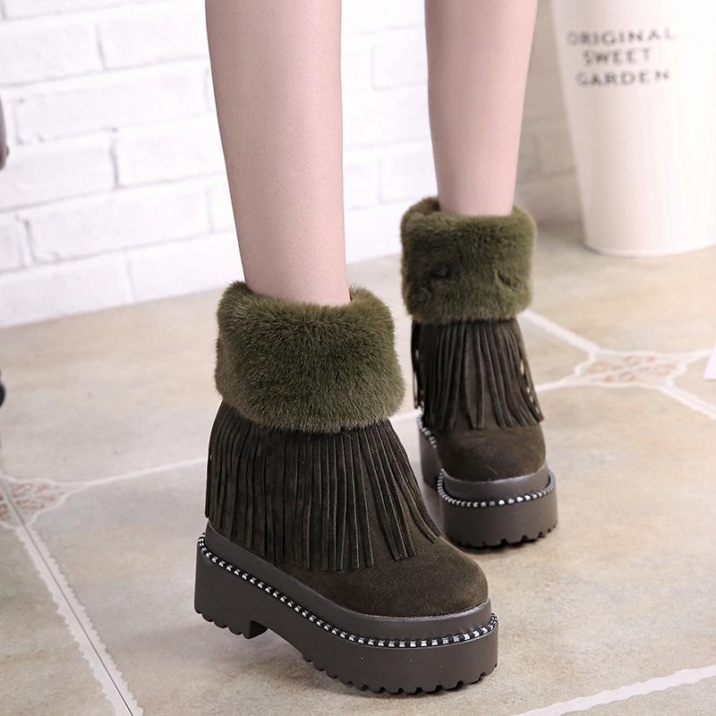 Women Tassle Boots Fringe Flat Heels Half Knee High Boots Punk Style Rivet Decoration Slip On Winter Fur Shoes Snow ghn781, Beige
Women Tassle Boots Fringe Flat Heels Half Knee High Boots Punk Style Rivet Decoration Slip On Winter Fur Shoes Snow ghn781, Beige