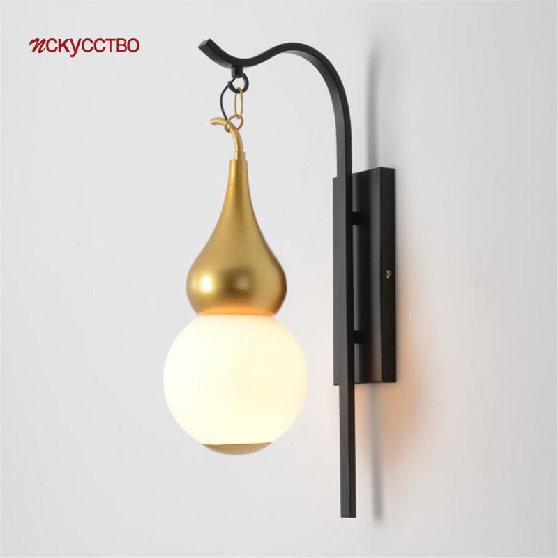 Chinese Style Gourd Led Wall Lamp For Bedroom Corridor Retro Loft Decor Glass Metal Sconce Lighting Fixtures Vintage Luminaire
Chinese Style Gourd Led Wall Lamp For Bedroom Corridor Retro Loft Decor Glass Metal Sconce Lighting Fixtures Vintage Luminaire