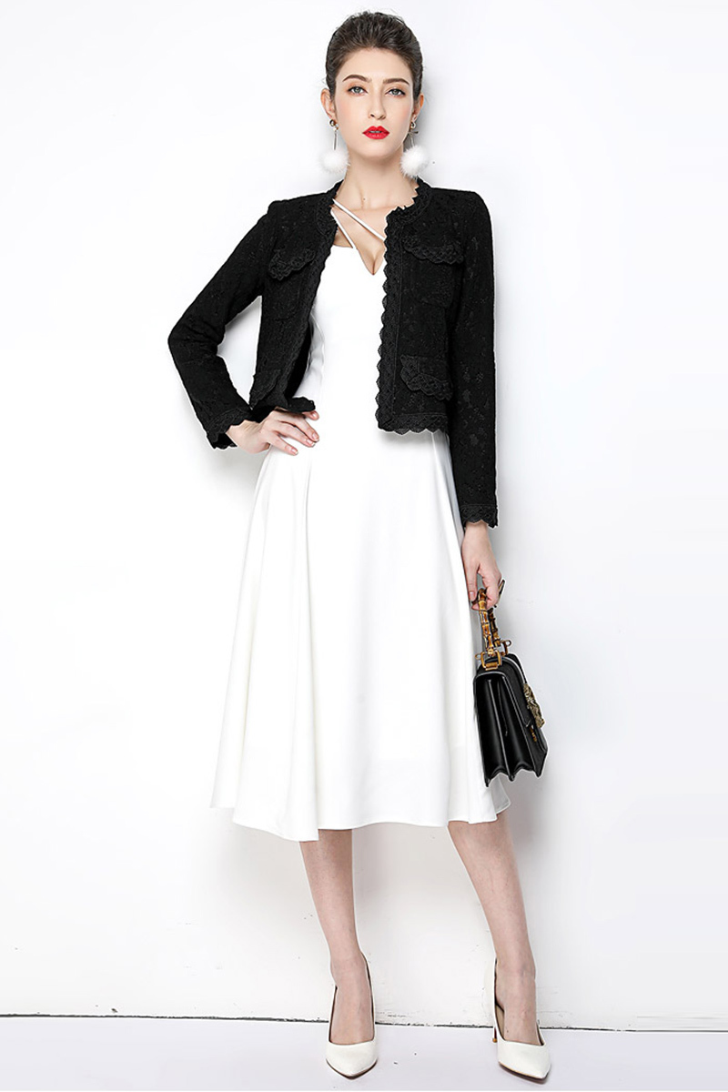 Women Fashion Lace Jacket New Spring Autumn Slim Long Sleeve Plus Size Short Coats Ladies Vintage Outwear Mujer Clothes Y201006