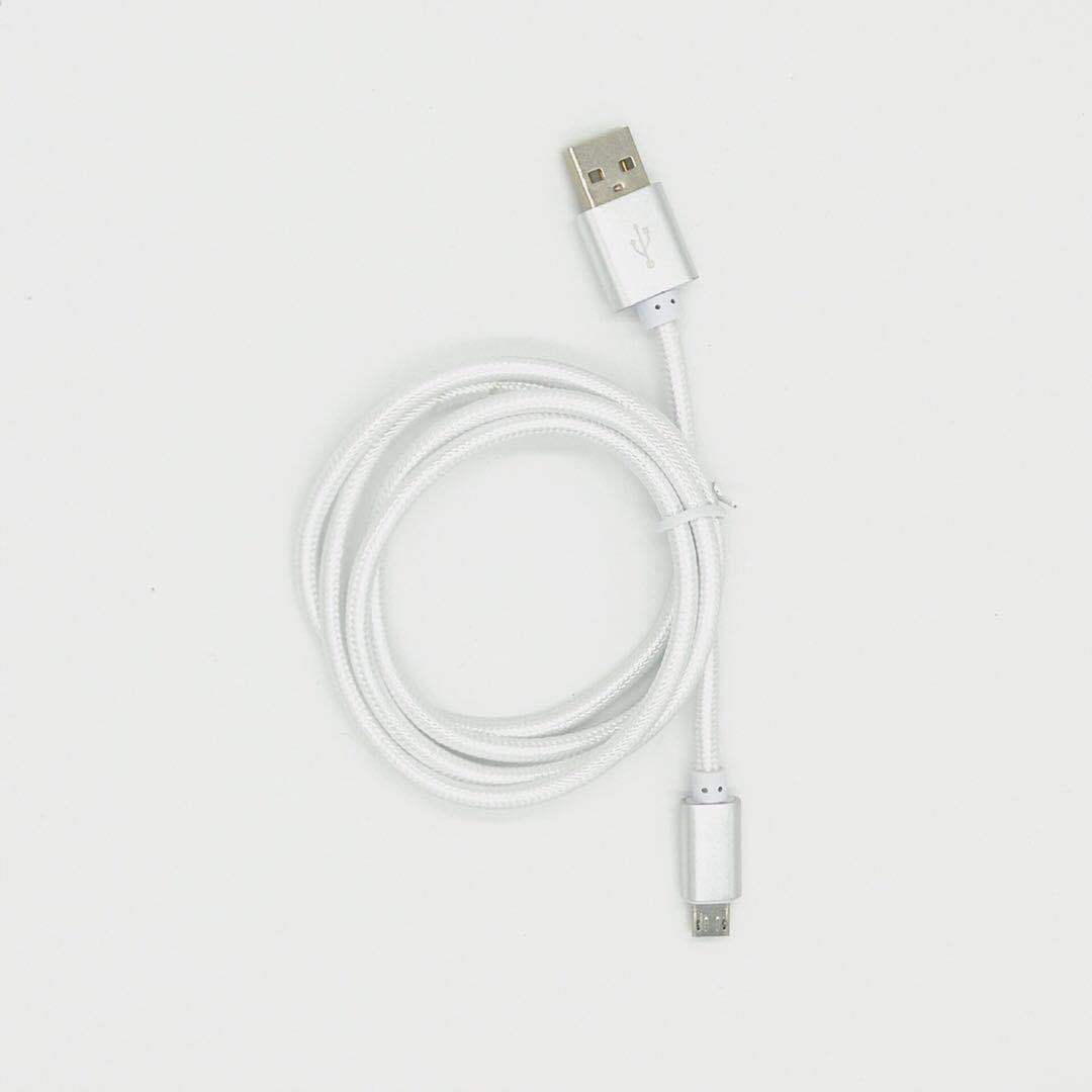 1M Type C 3ft Braided USB Charger Cable Micro V8 Cables Data Line Metal Plug Charging for Samsung Note 20 S9 Plus