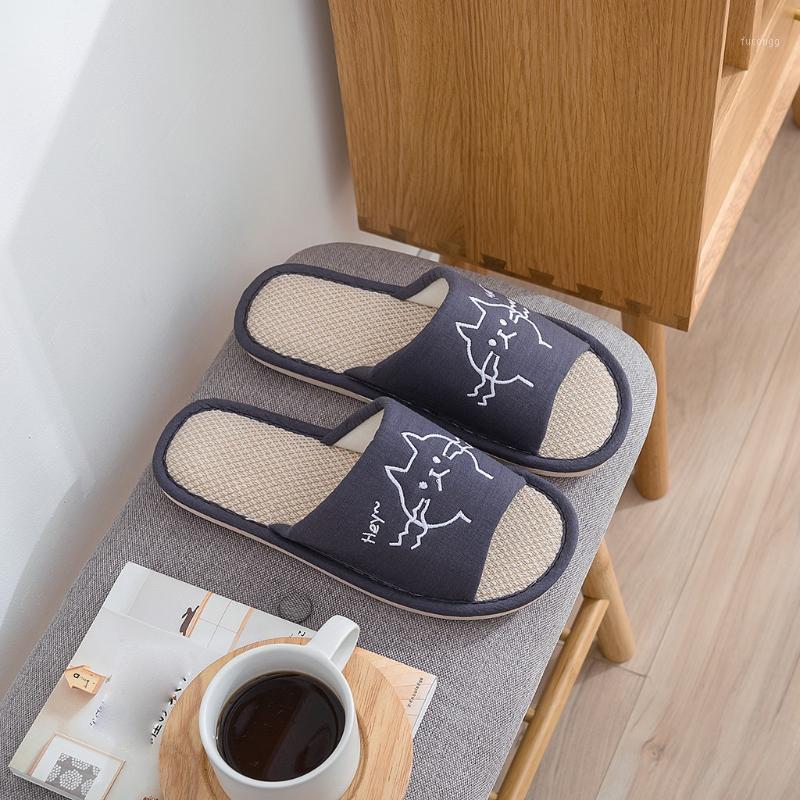 Shoes Men Linen Slippers Cat Flip Flops Flat Non-slip Sandals Home Slippers Male Casual Indoor Flax Hot Beach Shoes 20201, Beige
Shoes Men Linen Slippers Cat Flip Flops Flat Non-slip Sandals Home Slippers Male Casual Indoor Flax Hot Beach Shoes 20201, Beige