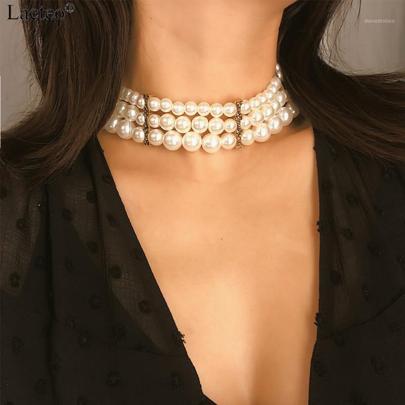 Lacteo Bohemian Multi Layer Imitation Pearl Choker Necklaces Statement 2020 Women Fashion Alloy Clavicle Chain Necklace Jewelry1
Lacteo Bohemian Multi Layer Imitation Pearl Choker Necklaces Statement 2020 Women Fashion Alloy Clavicle Chain Necklace Jewelry1