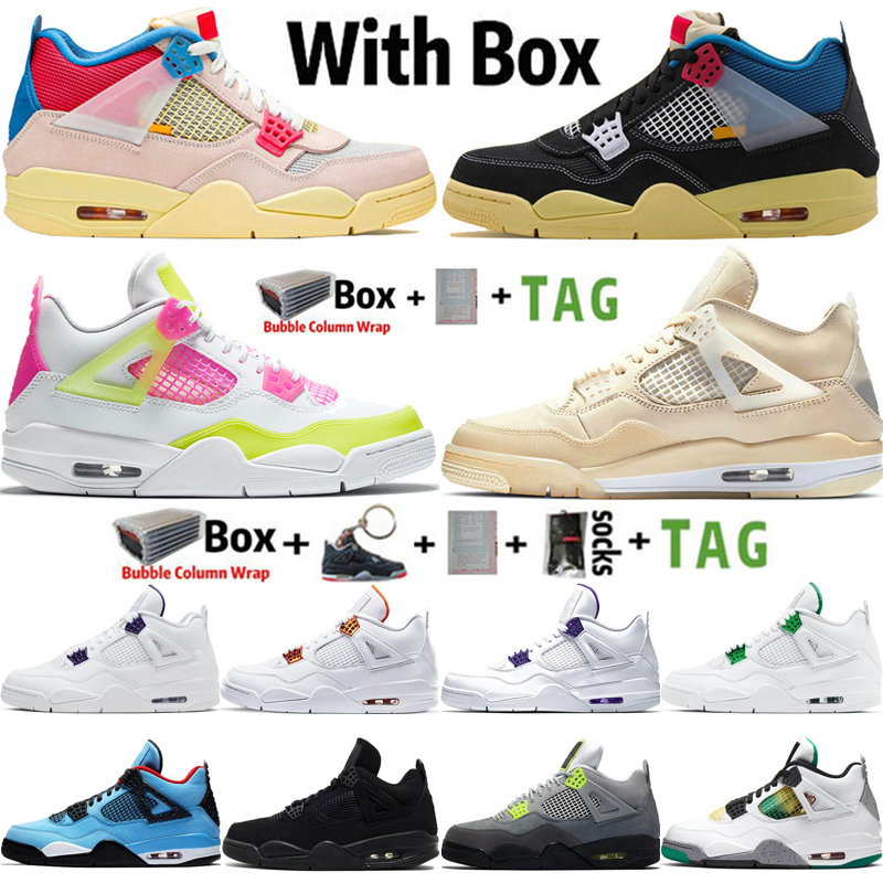2021 With Box Jumpman 4 4s Union Lemon Venom Mens Basketball Shoes Sail Neon Black Cat Trainers Retro Women Sports Sneakers Size 36-47, 24
2021 With Box Jumpman 4 4s Union Lemon Venom Mens Basketball Shoes Sail Neon Black Cat Trainers Retro Women Sports Sneakers Size 36-47, 24