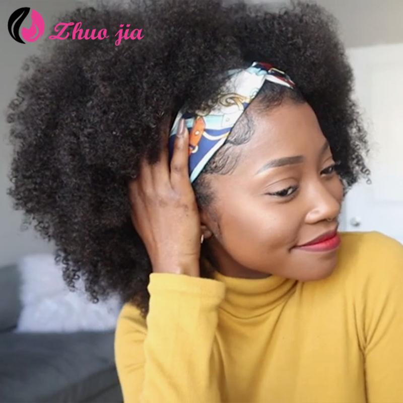 ZHUO JIA Headband Wigs For Black Women Brazilian Afro Kinky Curly Human Hair Wigs Glueless Full Machine Made Wig With Headband, As pic
ZHUO JIA Headband Wigs For Black Women Brazilian Afro Kinky Curly Human Hair Wigs Glueless Full Machine Made Wig With Headband, As pic