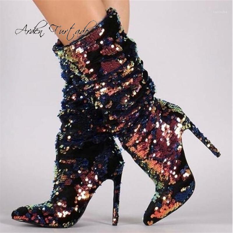 Arden Furtado 2020 Fashion Women's Shoes Sequins Pointed Toe Stilettos Heels Sexy Elegant Ladies Boots glitter Half boots 44 451, Color
Arden Furtado 2020 Fashion Women's Shoes Sequins Pointed Toe Stilettos Heels Sexy Elegant Ladies Boots glitter Half boots 44 451, Color