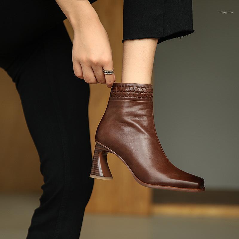 Winter Genuine Leather boots Women Ankle Boots Comfortable quality soft Shoes Brand Designer Handmade 2020 black red1
Winter Genuine Leather boots Women Ankle Boots Comfortable quality soft Shoes Brand Designer Handmade 2020 black red1