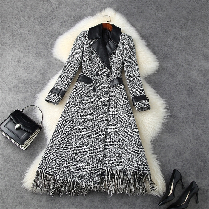 2020 Fall Winter Long Sleeve Notched-Lapel Grey Tweed Panelled Tassel Double-Breasted Coat Elegant Long Outwear Coats LO29T11487, Multi
2020 Fall Winter Long Sleeve Notched-Lapel Grey Tweed Panelled Tassel Double-Breasted Coat Elegant Long Outwear Coats LO29T11487, Multi