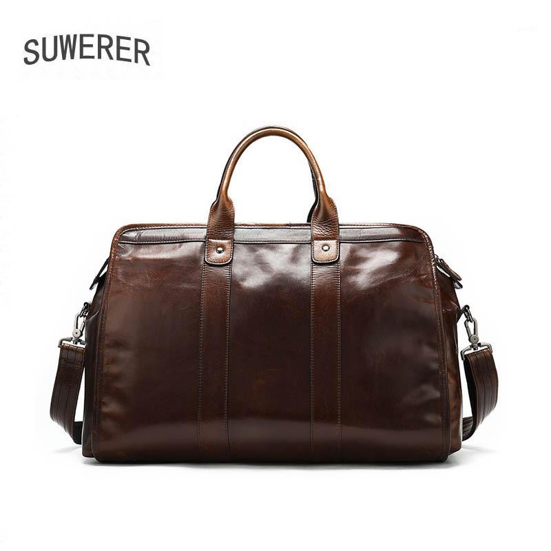 SUWERER NEW Genuine Leather Men bag Real Cowhide men's bag travel large capacity portable travel soft leather1, Brown
SUWERER NEW Genuine Leather Men bag Real Cowhide men's bag travel large capacity portable travel soft leather1, Brown