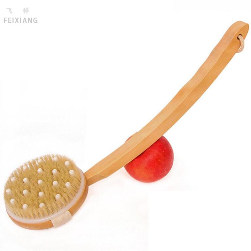 FEIXIANG 1PC Natural loofah body massage bath products Long handle bamboo brush Natural pig mane massage brush D5
FEIXIANG 1PC Natural loofah body massage bath products Long handle bamboo brush Natural pig mane massage brush D5