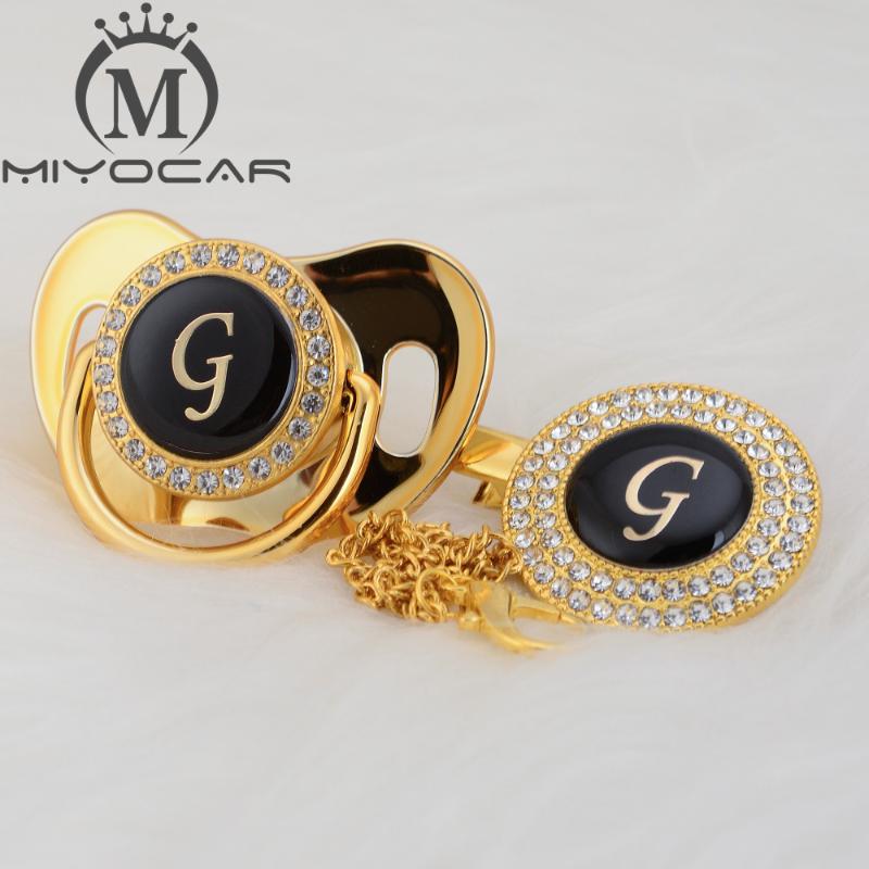 MIYOCAR beautiful bling pacifier and pacifier clip set name Initials letter G unique BPA free dummy bling unique design LG
MIYOCAR beautiful bling pacifier and pacifier clip set name Initials letter G unique BPA free dummy bling unique design LG