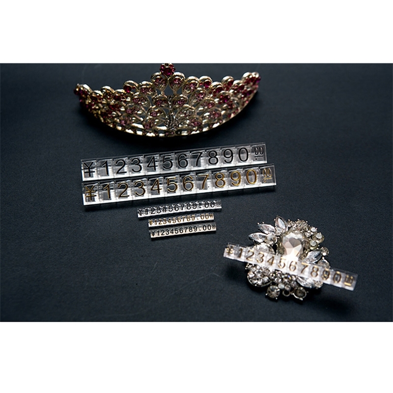 Showcase Price Tag Cubes Store For Watch Jewelry Pricing Block Stick Retail Shelf Pricing Display