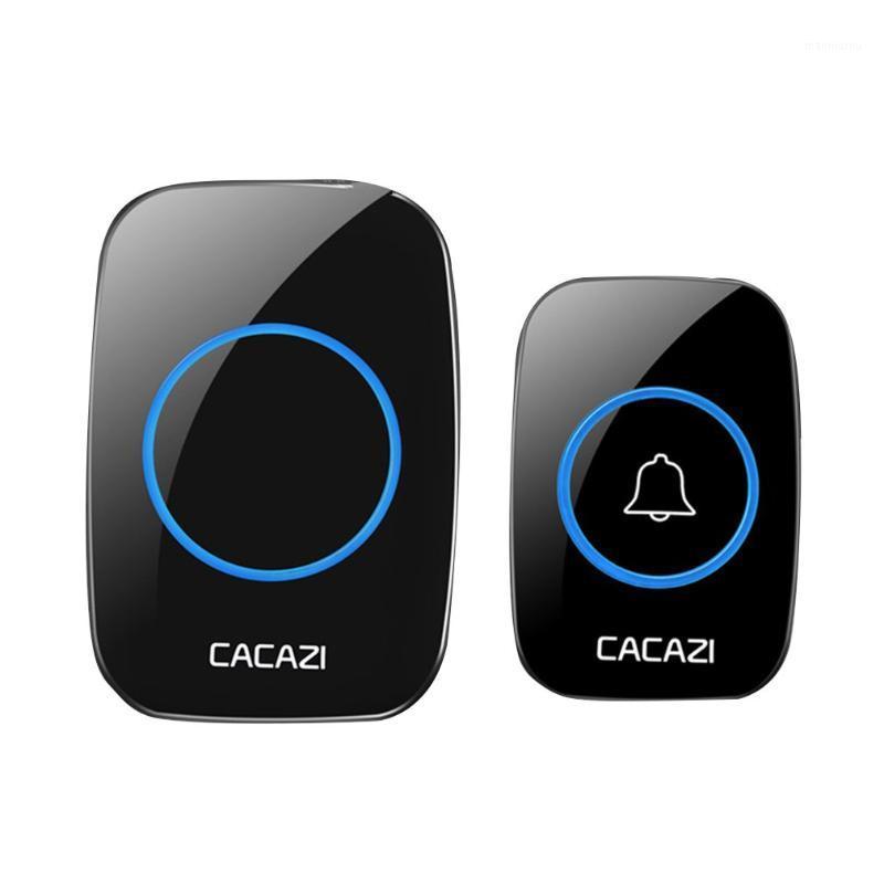 

CACAZI New Wireless Doorbell Waterproof 300M Remote EU AU UK US Plug smart Door Bell Chime battery 1 2 button 1 2 3 receiver AC1