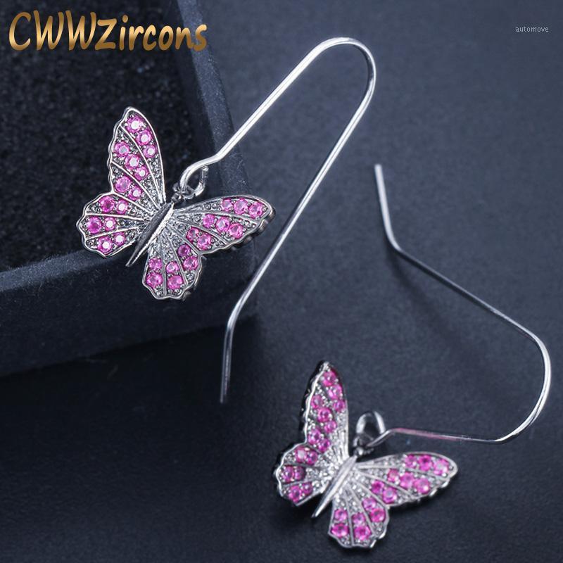 CWWZircons Brand Fashion Ladies Jewelry Red Cubic Zirconia Stones Long Black Butterfly Shape Hoop Earrings For Women CZ3911
CWWZircons Brand Fashion Ladies Jewelry Red Cubic Zirconia Stones Long Black Butterfly Shape Hoop Earrings For Women CZ3911