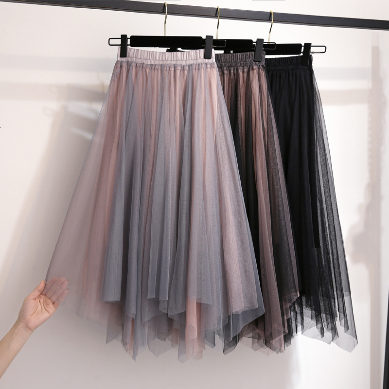 2021 New Irregular Long Mesh Skirts Women Elastic High Waist Ruffled Vintage Tiered Tulle Pleated Tutu Skirt C2kg, Black mz000
2021 New Irregular Long Mesh Skirts Women Elastic High Waist Ruffled Vintage Tiered Tulle Pleated Tutu Skirt C2kg, Black mz000