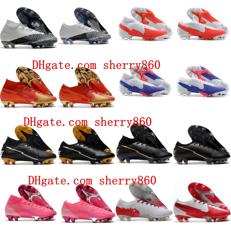 2020 top quality mens soccer Shoes Mercurial Superfly 7 VAPORX 13 Elite FG soccer cleats football boots CR100 hot, White;red
2020 top quality mens soccer Shoes Mercurial Superfly 7 VAPORX 13 Elite FG soccer cleats football boots CR100 hot, White;red