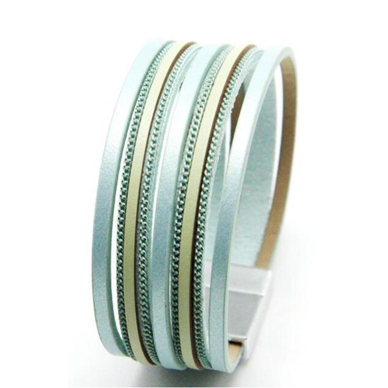 1pc/lot 2020 Fashion versatile multi-layer leather rope silver-plated magnetic buckle bracelet bracelet free shipping
1pc/lot 2020 Fashion versatile multi-layer leather rope silver-plated magnetic buckle bracelet bracelet free shipping