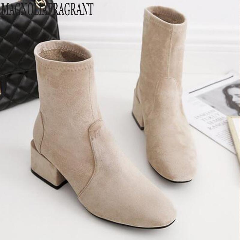 ankle boots Women Suede Thick heel Boots Ladies Casual Autumn Winter Shoes Pointed Toe Duantong Socks botines mujer y506, 1 plus velvet
ankle boots Women Suede Thick heel Boots Ladies Casual Autumn Winter Shoes Pointed Toe Duantong Socks botines mujer y506, 1 plus velvet