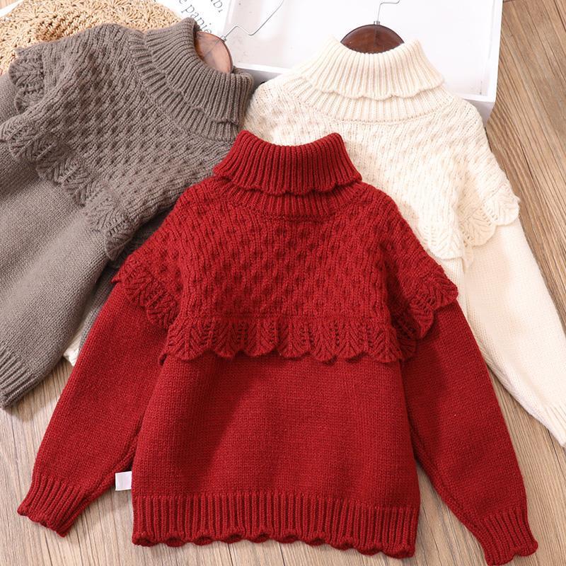 Girls Turtleneck Thicken Sweaters New Solid Long Sleeve Kids Casual Clothes 2-11 Years Old Autumn and Winter Children's Clothing, Beige
Girls Turtleneck Thicken Sweaters New Solid Long Sleeve Kids Casual Clothes 2-11 Years Old Autumn and Winter Children's Clothing, Beige
