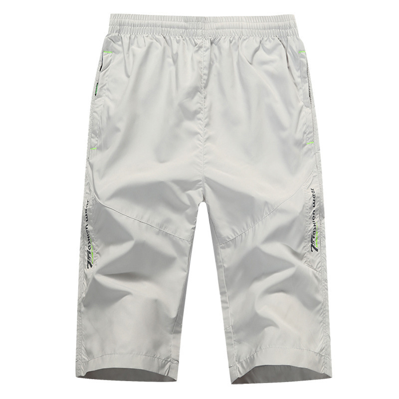 Long Shorts Men Board Quick Dry Zipper Pockets Elastane Bermuda Male Thin Lightweight Stretch Capri Elastic Mens Shorts Summer Y200403