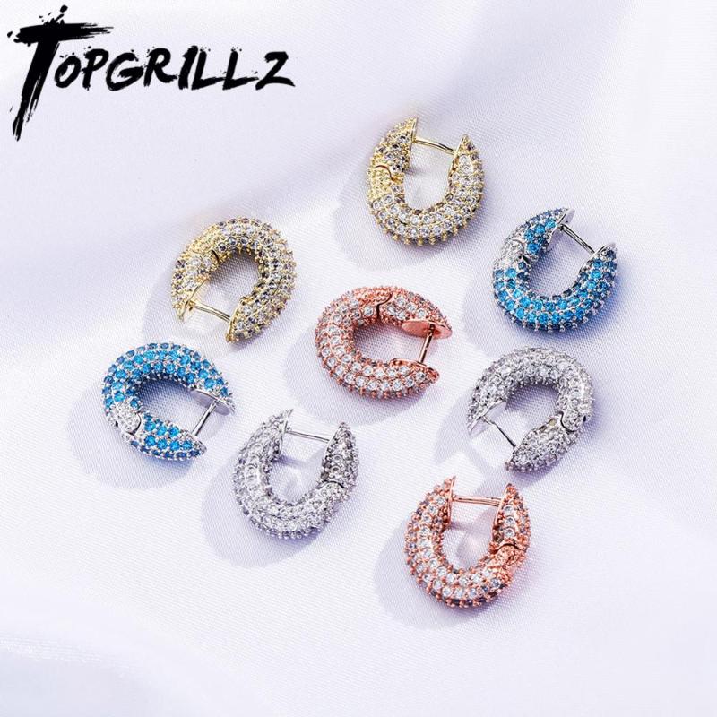 TOPGRILLZ Minimalist Earrings Cube Zirconia Earrings Hip Hop Fashion Jewelry For Women
TOPGRILLZ Minimalist Earrings Cube Zirconia Earrings Hip Hop Fashion Jewelry For Women