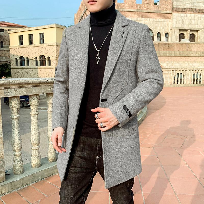 Men's Woolen Coat Winter Thicker Jackets Long Casual Slim Fit Coats Men Steetwear Windbreaker Wool Trench Coat Outwear Erkekler, Black
Men's Woolen Coat Winter Thicker Jackets Long Casual Slim Fit Coats Men Steetwear Windbreaker Wool Trench Coat Outwear Erkekler, Black