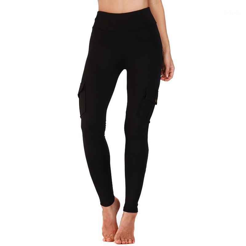 Women Elastic Yoga Leggings Sports Hips Lift Long Pants with Multiple Pockets EDF881, Black
Women Elastic Yoga Leggings Sports Hips Lift Long Pants with Multiple Pockets EDF881, Black