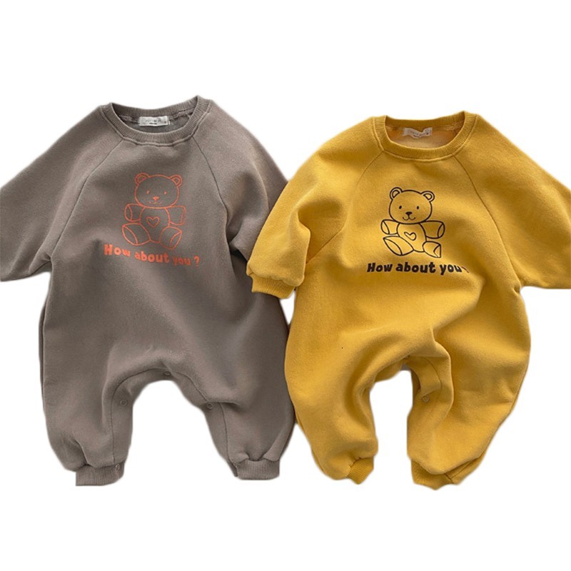 2021 Spring New Newborn Infant Boy Girl Cartoon Bear Long Sleeve Romper Jumpsuit Playsuit Clothes Cotton Baby Clothing Nxhf, 1012gray brown
2021 Spring New Newborn Infant Boy Girl Cartoon Bear Long Sleeve Romper Jumpsuit Playsuit Clothes Cotton Baby Clothing Nxhf, 1012gray brown
