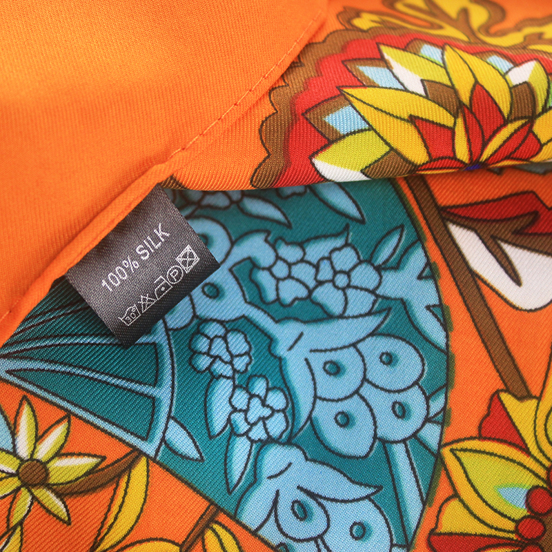 Women Square Scarf 130cm Euro Foulard Femme Hijab Soie Large Shawl Wraps Echarpe Floral Print Twill Scarfs