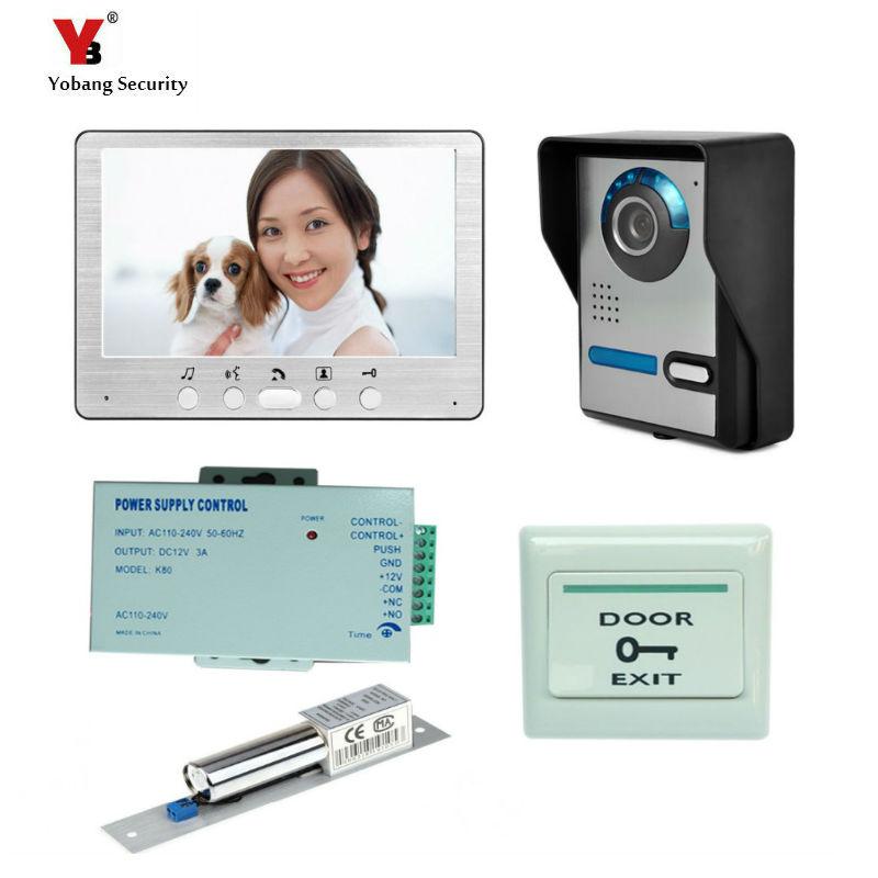 Yobang Security Freeship Video Door Phone System Visual Intercom Doorbell 7'' TFT Color LCD one Monitor Outdoor Infrared Camera
Yobang Security Freeship Video Door Phone System Visual Intercom Doorbell 7'' TFT Color LCD one Monitor Outdoor Infrared Camera
