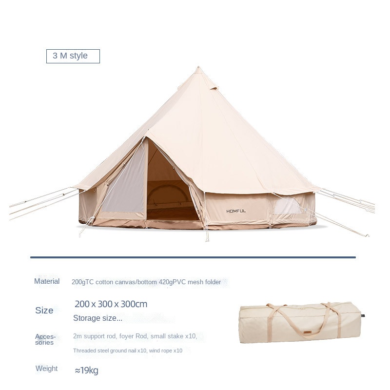 Outdoor Camping Tent Yurt Camp Hotel Cotton Indian Temple(The logistics price Pls Contact us)