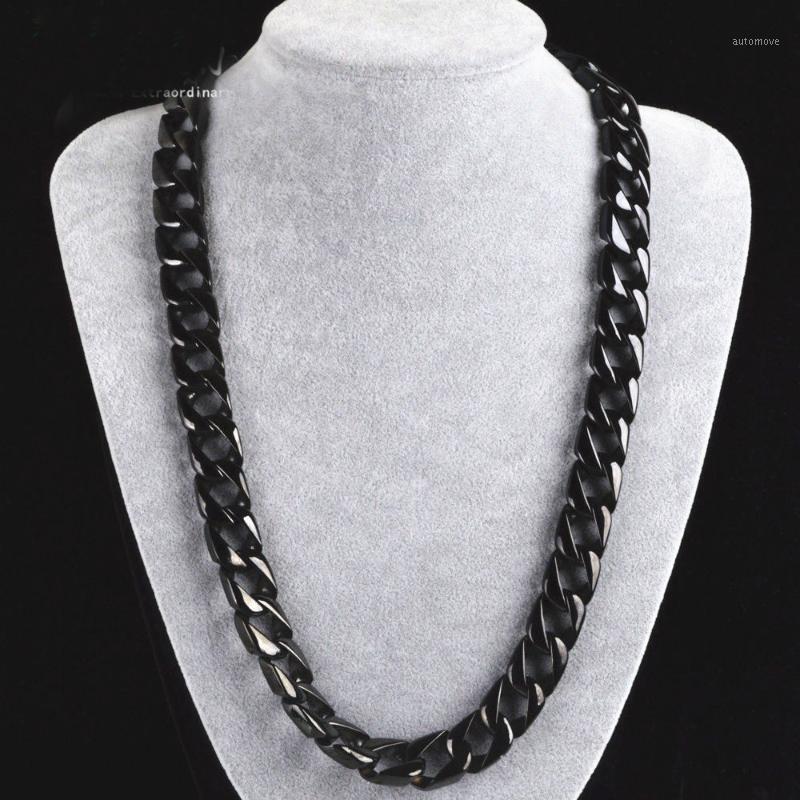 15mm Strong Black Stainless Steel CustomCuban Curb Link Chain Necklace Or Bracelet Men's Jewelry 7-40" Choose Xmas Gift1
15mm Strong Black Stainless Steel CustomCuban Curb Link Chain Necklace Or Bracelet Men's Jewelry 7-40" Choose Xmas Gift1