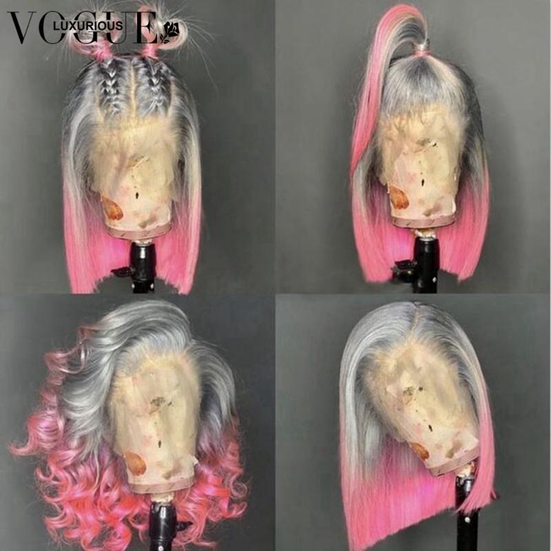 150% 180% Short Human Hair Wigs Pink Blue Purple Ombre Wig Pre Plucked Glueless Brazilian Bob Lace Front Wigs For Black Women, Green ombre wig
150% 180% Short Human Hair Wigs Pink Blue Purple Ombre Wig Pre Plucked Glueless Brazilian Bob Lace Front Wigs For Black Women, Green ombre wig