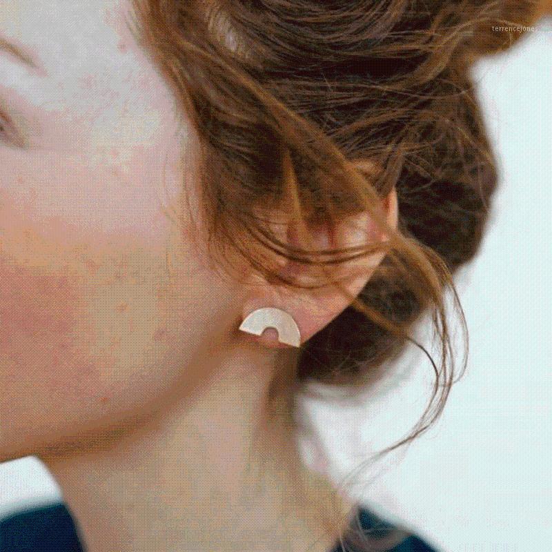 Stud Simple Geometry Half Round Earrings For Women 2021 Fashion Blavk Gold Silver Color Punk Earring Jewelry Accessory1
Stud Simple Geometry Half Round Earrings For Women 2021 Fashion Blavk Gold Silver Color Punk Earring Jewelry Accessory1