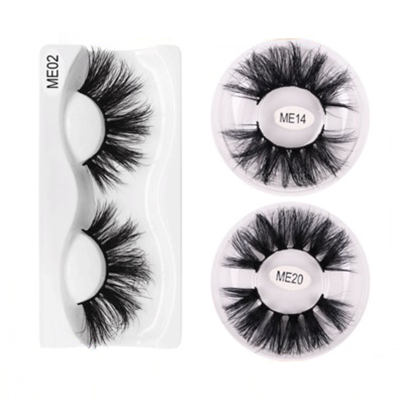 Fashion Beauty Product Women Eyelash 25 MM 3D False Eyelashes Mink Eyelashes Extension Tools