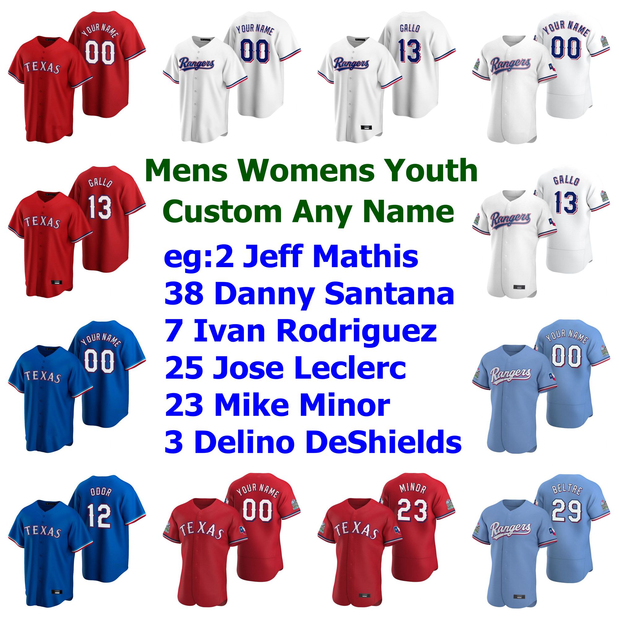 Adrian Beltre Jersey Baseball Jerseys Mens Jeff Mathis Danny Santana Ivan Rodriguez Jose Leclerc Mike Minor Delino DeShields Custom Stitched, Blue;black
Adrian Beltre Jersey Baseball Jerseys Mens Jeff Mathis Danny Santana Ivan Rodriguez Jose Leclerc Mike Minor Delino DeShields Custom Stitched, Blue;black