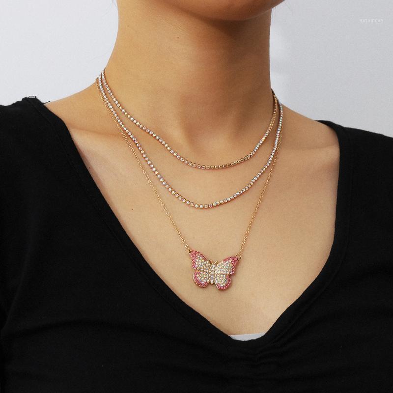 Women Multi Layer Pendant Chain Choker Jewelry Rhinestone Butterfly Necklace Exquisite Workmanship Wedding Jewelry1, Silver
Women Multi Layer Pendant Chain Choker Jewelry Rhinestone Butterfly Necklace Exquisite Workmanship Wedding Jewelry1, Silver