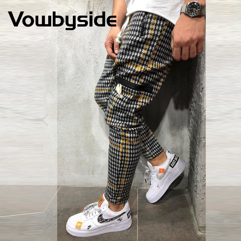 Chic Plaid Stripes Print Zipper Pocket Design Casual Pants Mens Drawstring Slim Sporty Jogger Pants Streerwear Men Clothing, Yellow
Chic Plaid Stripes Print Zipper Pocket Design Casual Pants Mens Drawstring Slim Sporty Jogger Pants Streerwear Men Clothing, Yellow