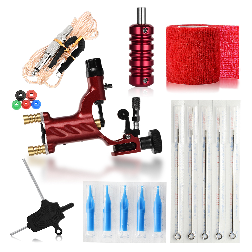 Tattoo Guns Kits Purple Professional Kit Machines Price Cinta Grip Tatuaje Maquina De Tatuagem Completa Clip Cord