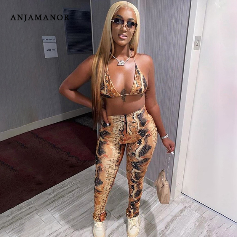 ANJAMANOR Sexy Club Outfit for Women 2 Piece Sets Bralette Crop Top and Leggings Pants Snakeskin Tie Dye Matching Sets D87-CC29 C0122, Gray
ANJAMANOR Sexy Club Outfit for Women 2 Piece Sets Bralette Crop Top and Leggings Pants Snakeskin Tie Dye Matching Sets D87-CC29 C0122, Gray