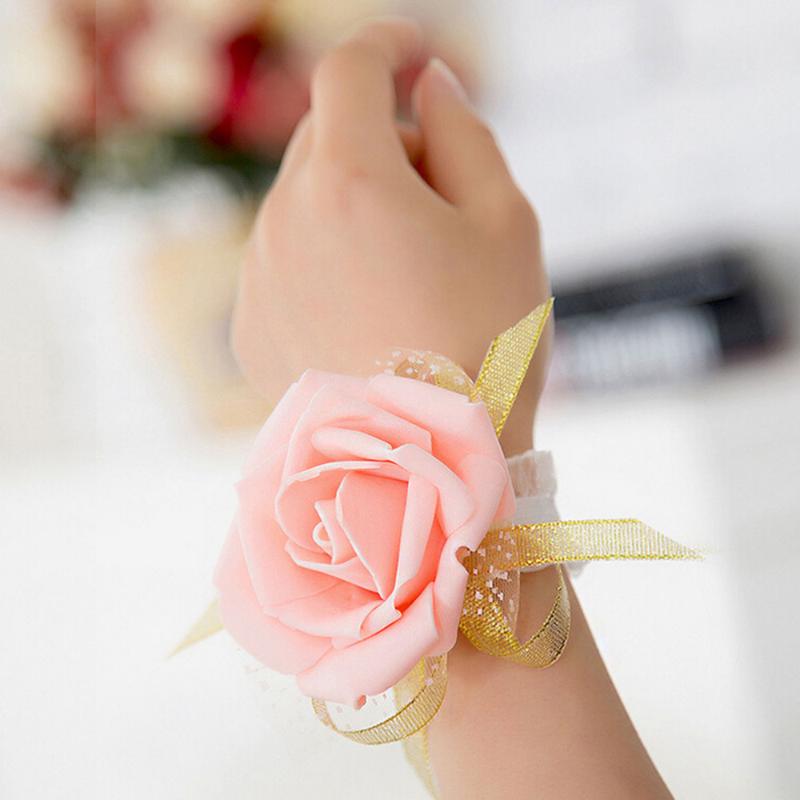 1 PCS Wedding Wrist Flowers Bridesmaid Silk Rose corsages Hand Flower Artificial Flowers For Wedding Decoration 4 Colors, Pink
1 PCS Wedding Wrist Flowers Bridesmaid Silk Rose corsages Hand Flower Artificial Flowers For Wedding Decoration 4 Colors, Pink