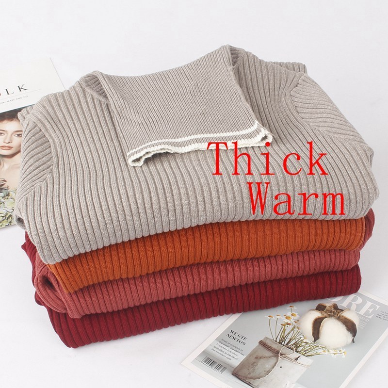 GIGOGOU Turtleneck Warm Women Sweater Dress MidCalf Long Sleeves Autumn Winter Female Dresses Slim Soft Rib Knitted dresses 201125