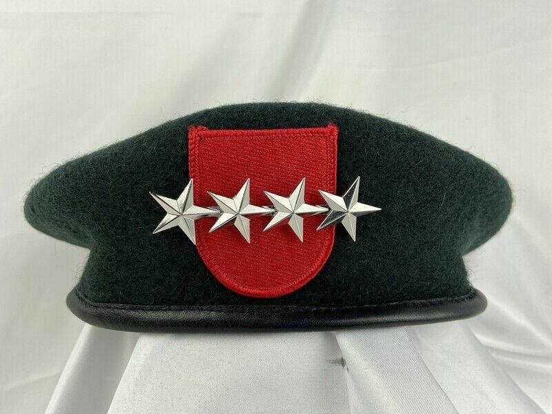 Berets US Army 7th Special Forces Group Airborne Green Beret Officer 4 Star General Rank Hat Cap, As pic
Berets US Army 7th Special Forces Group Airborne Green Beret Officer 4 Star General Rank Hat Cap, As pic