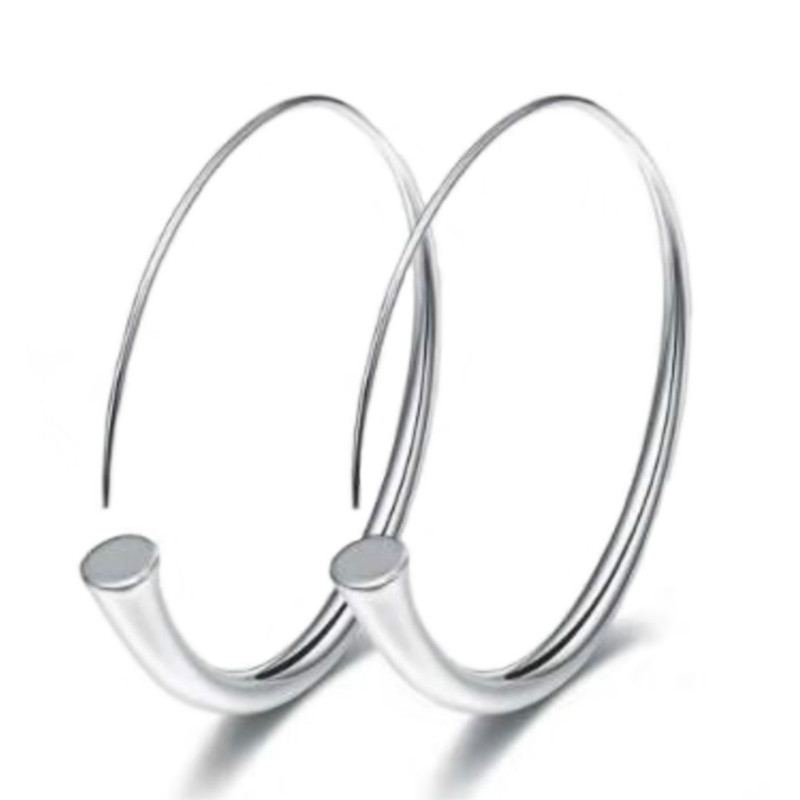 Februaryfrost Brand Simple Opening Hoop Earrings for Women Silver Color Metallic Versatile Style Fashion Female Earrings Classic Jewelry
Februaryfrost Brand Simple Opening Hoop Earrings for Women Silver Color Metallic Versatile Style Fashion Female Earrings Classic Jewelry