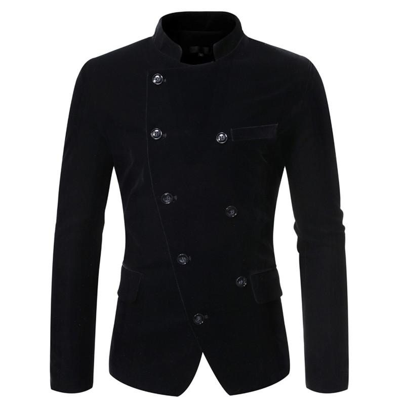 Men Casual Coats New Winter Warm Plus Coat Mens Self Cultivation Solid Color Stand Collar Double Breasted Jackets, Black
Men Casual Coats New Winter Warm Plus Coat Mens Self Cultivation Solid Color Stand Collar Double Breasted Jackets, Black