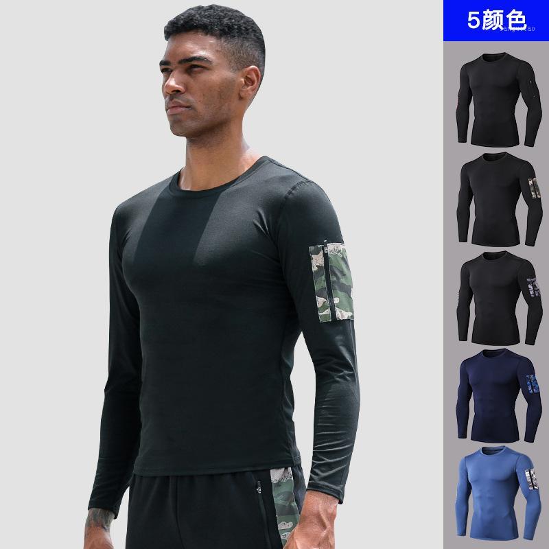 Men Sweatshirt with Pocket High Elastic Long Sleeve T-shirt Jogger Running Casual Gym Training Shirt Sport Jerseys Sportswear1, Black
Men Sweatshirt with Pocket High Elastic Long Sleeve T-shirt Jogger Running Casual Gym Training Shirt Sport Jerseys Sportswear1, Black