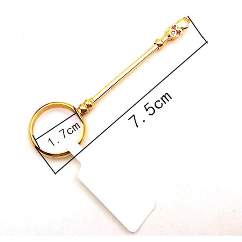 Fashion Cigarette Holder Ring Rack Vintage Metal Men Women Finger Clip Rack Slim Gondolas Cigarettes Smokers Smoking Gift Set