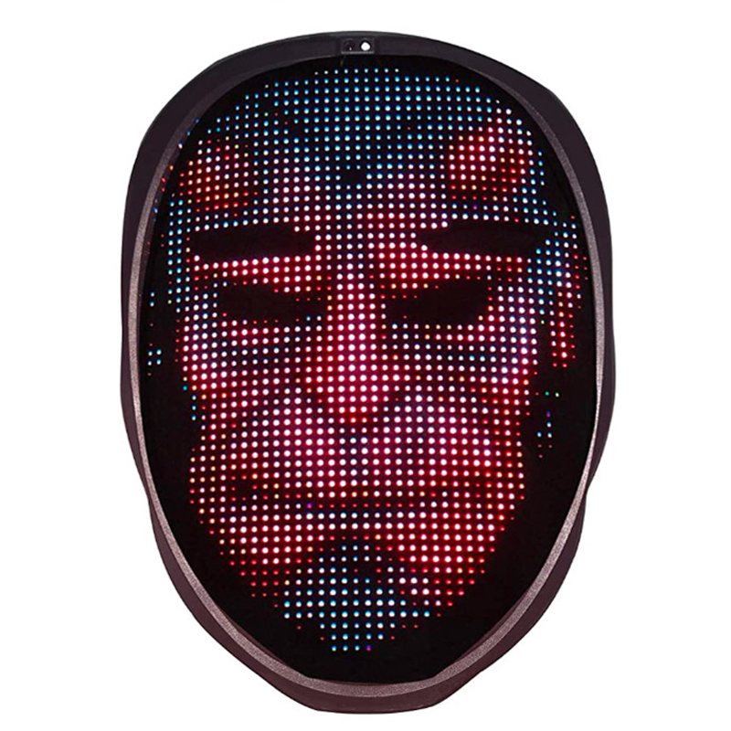 Original LED Smart Mask Light Up Mask Led Masks for Adults Programmable Cosplay Mask APP Controlled DIY Image/Texts ect Cyberpunk DHL SA, Black
Original LED Smart Mask Light Up Mask Led Masks for Adults Programmable Cosplay Mask APP Controlled DIY Image/Texts ect Cyberpunk DHL SA, Black